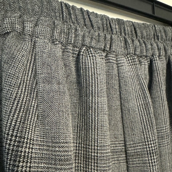 Catherines Gray Plaid Pull On Elastic Petite Pants Size OXWP 14-16WP - Picture 10 of 13